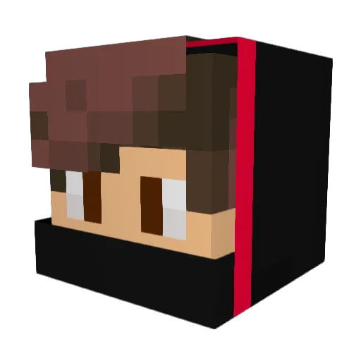 Tomasmartinc Minecraft avatar head, 3D render