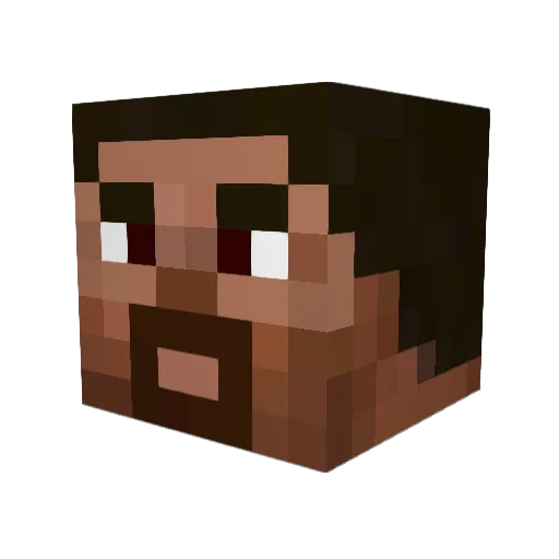 Tomasoto Minecraft avatar head, 3D render