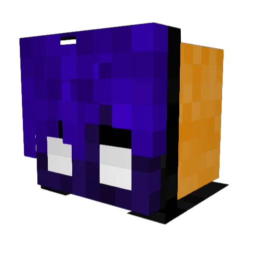 Tomaster18 Minecraft avatar head, 3D render