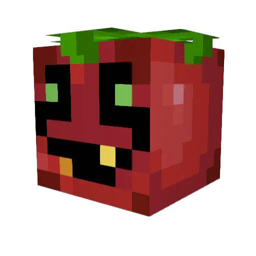 TomateMalicioso Minecraft avatar head, 3D render