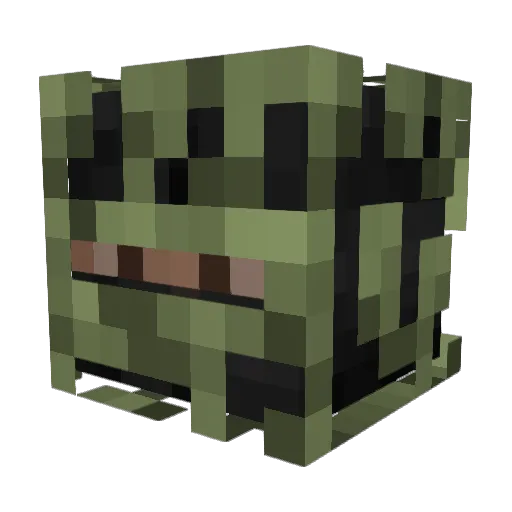 Tomatentom Minecraft avatar head, 3D render