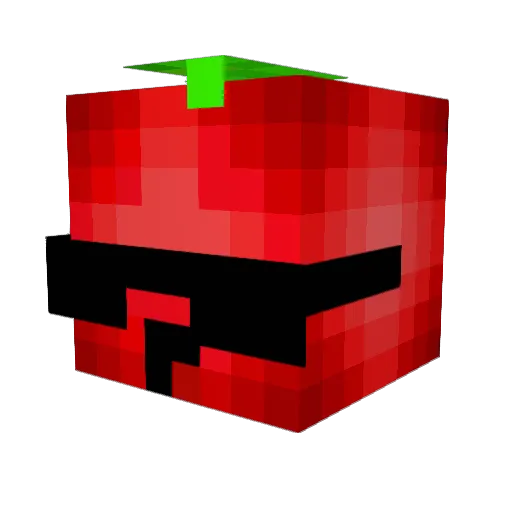 Tomatitotryhard Minecraft avatar head, 3D render