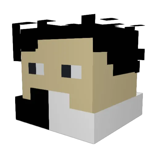 TomatoSauce42 Minecraft avatar head, 3D render
