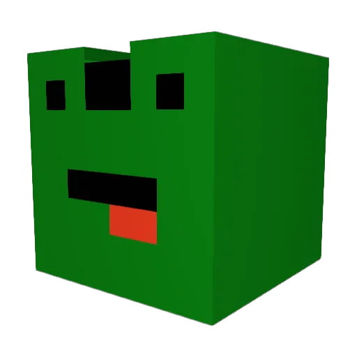 TomatoSos Minecraft avatar head, 3D render