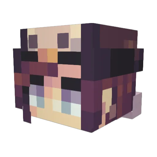 TomatoWato Minecraft avatar head, 3D render