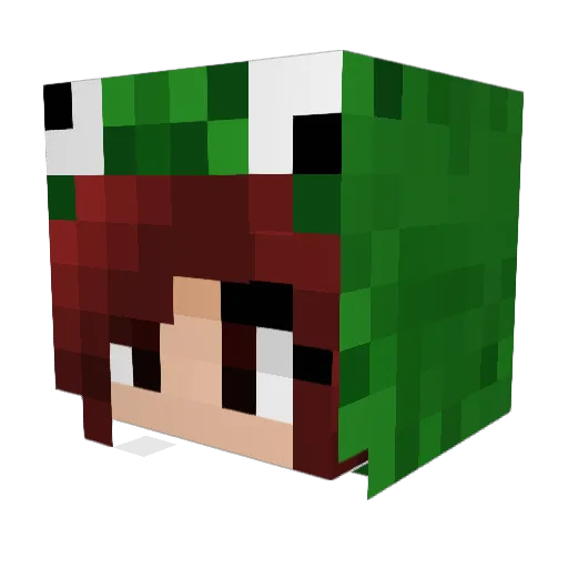 TomatoeHu Minecraft avatar head, 3D render