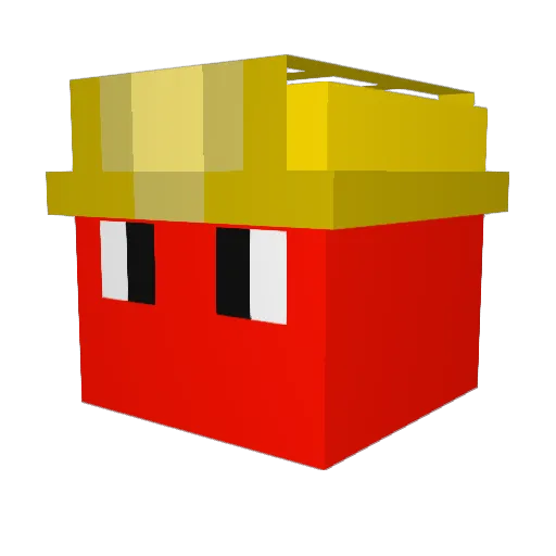 Tomatoeats Minecraft avatar head, 3D render