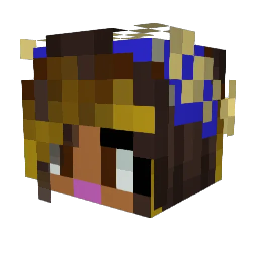 Tomatoide7u7 Minecraft avatar head, 3D render