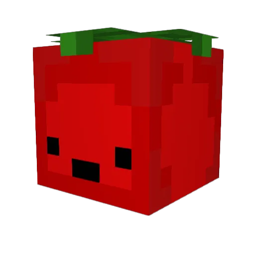Tomatoman_28 Minecraft avatar head, 3D render
