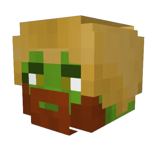 Tomatron32 Minecraft avatar head, 3D render