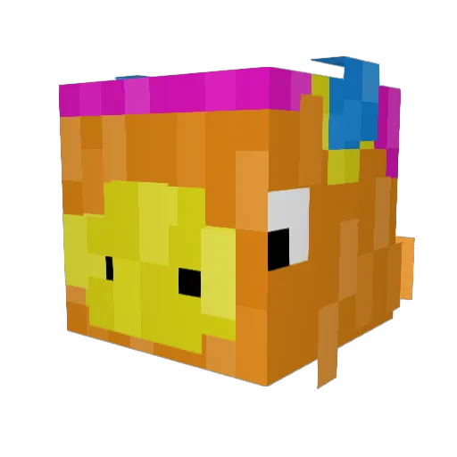 TomazTheSlav Minecraft avatar head, 3D render