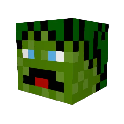 Tombino101 Minecraft avatar head, 3D render