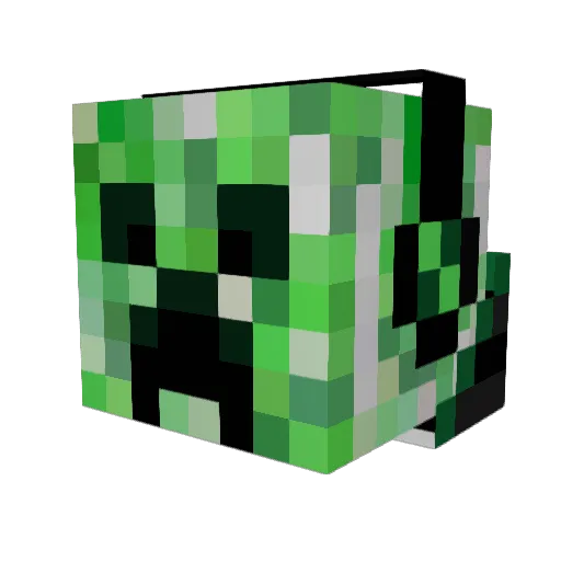 Tomblock7 Minecraft avatar head, 3D render