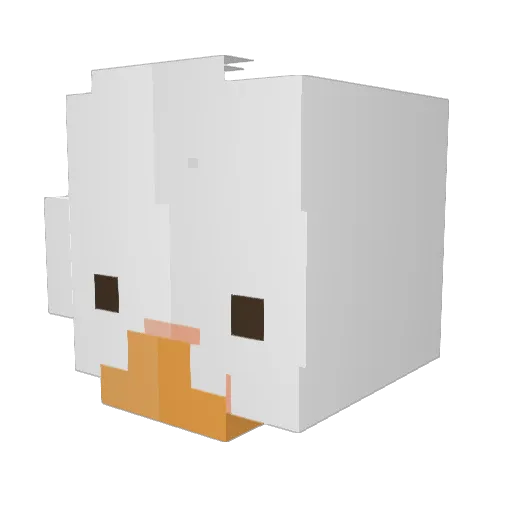Tombomb Minecraft avatar head, 3D render