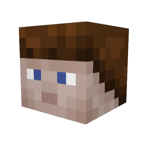 Tombonien Minecraft avatar head, 3D render