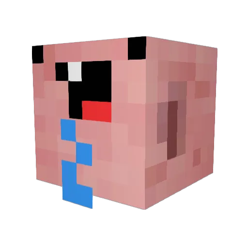 Tombord Minecraft avatar head, 3D render