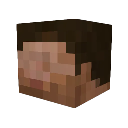 Tombs_MP Minecraft avatar head, 3D render