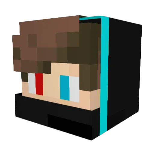 Tomchen06 Minecraft avatar head, 3D render