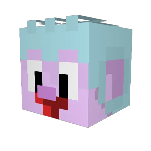 Tomcrnt Minecraft avatar head, 3D render