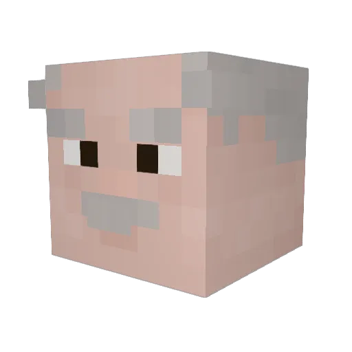 Tomdasjedi Minecraft avatar head, 3D render