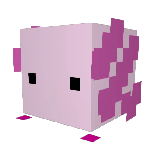 Tomdih Minecraft avatar head, 3D render