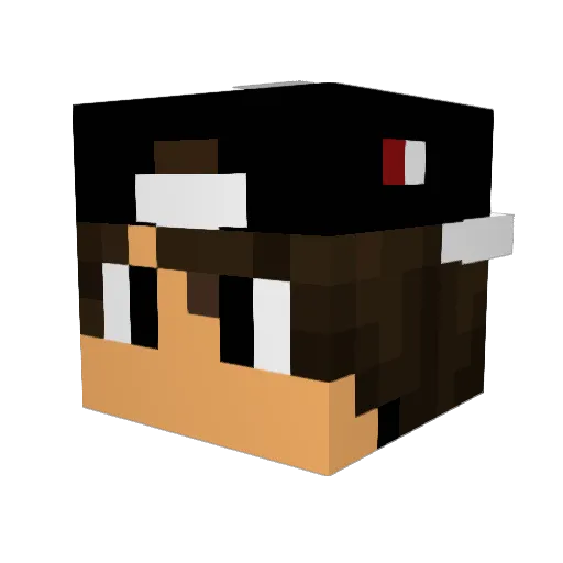 Tomek30421 Minecraft avatar head, 3D render