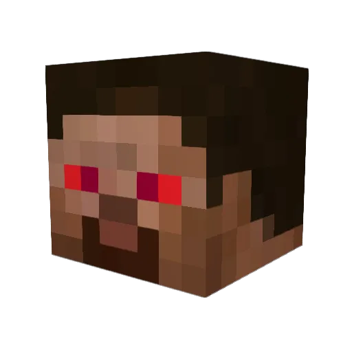 Tomeous Minecraft avatar head, 3D render
