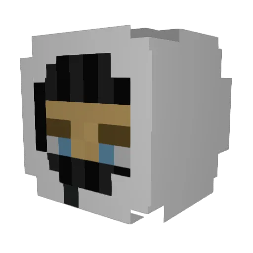 Tomhore Minecraft avatar head, 3D render