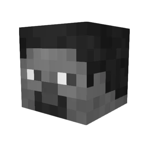 Tomhuh Minecraft avatar head, 3D render