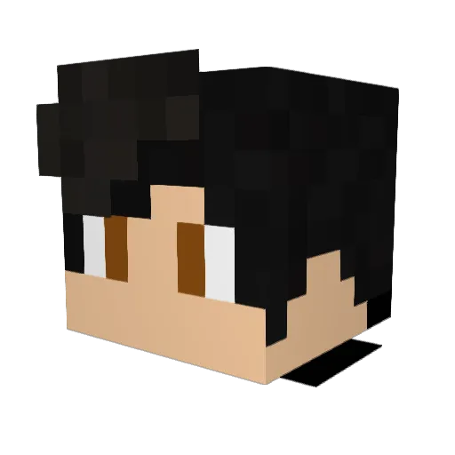 Tomi1304 Minecraft avatar head, 3D render