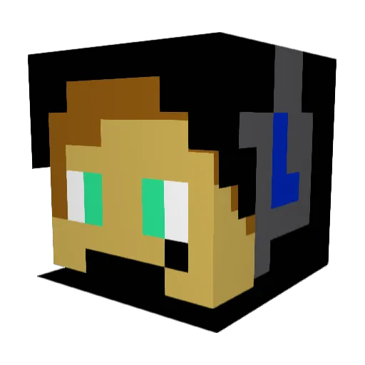 Tomi27222 Minecraft avatar head, 3D render
