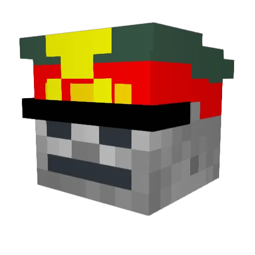 TomiGame03 Minecraft avatar head, 3D render