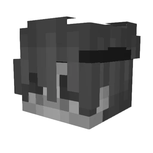 TomiLP Minecraft avatar head, 3D render