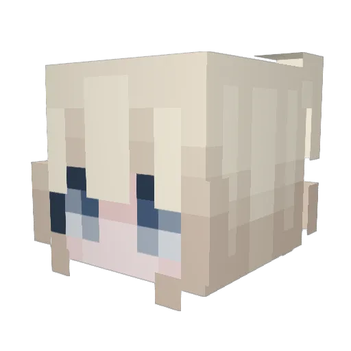 TomiMusseveni Minecraft avatar head, 3D render