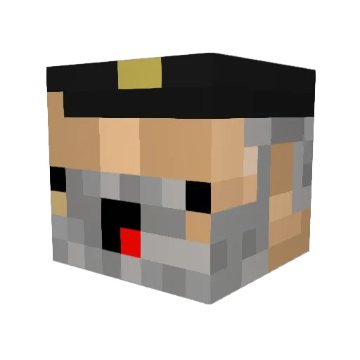 Tomi_145 Minecraft avatar head, 3D render