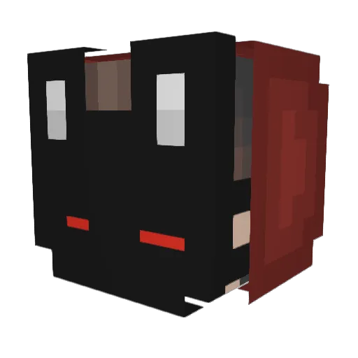 Tomii_Gamer Minecraft avatar head, 3D render