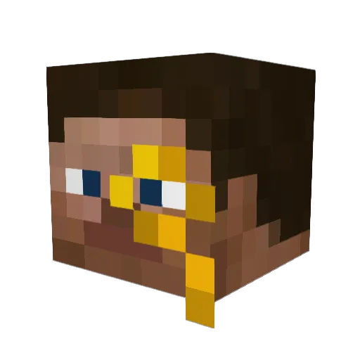 Tomiii09 Minecraft avatar head, 3D render