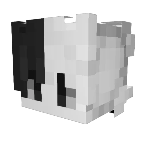 TomikS7 Minecraft avatar head, 3D render