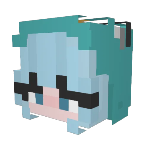 Tomika_Rockz Minecraft avatar head, 3D render