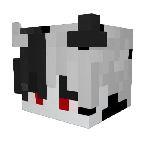 Tomikugo Minecraft avatar head, 3D render