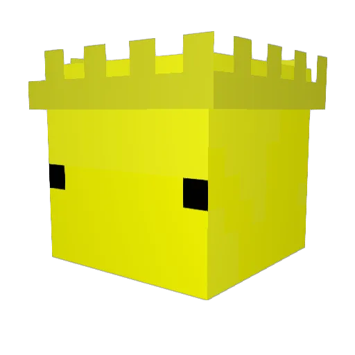 Tomio9 Minecraft avatar head, 3D render