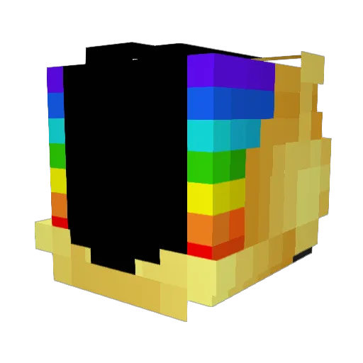 Tomitsuka Minecraft avatar head, 3D render