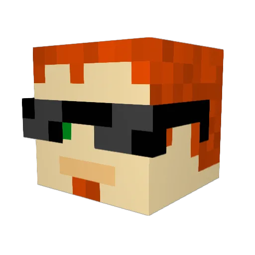 Tomiy67 Minecraft avatar head, 3D render