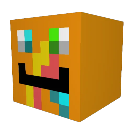 Tomkling Minecraft avatar head, 3D render