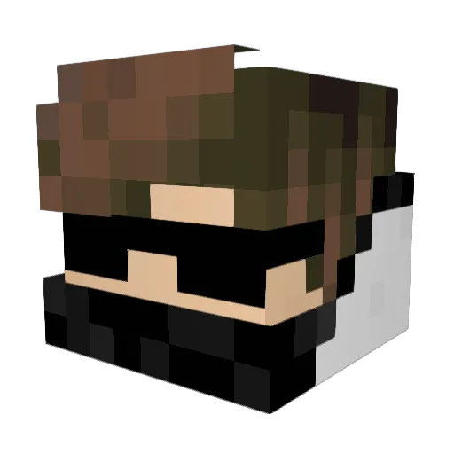 Tomlingen Minecraft avatar head, 3D render