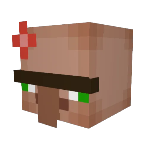Tommasj Minecraft avatar head, 3D render