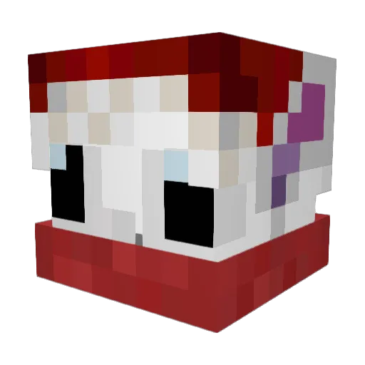 TommenA Minecraft avatar head, 3D render