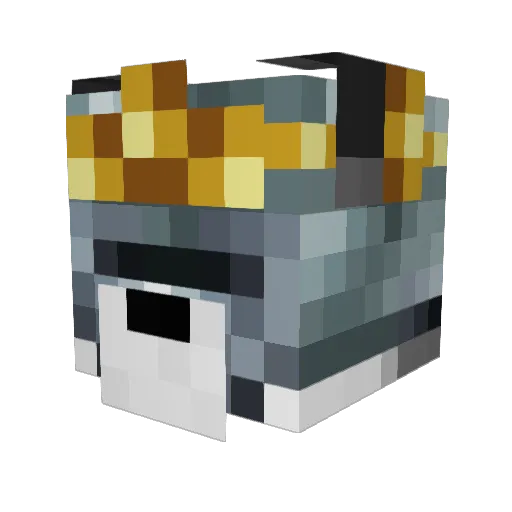 Tommerle Minecraft avatar head, 3D render