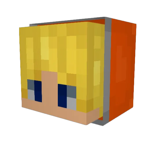 Tommieboy16 Minecraft avatar head, 3D render