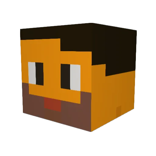 Tommino1047 Minecraft avatar head, 3D render